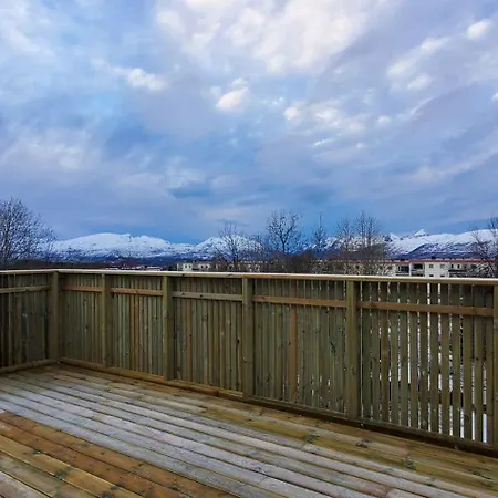 Panoramic Northern Lights On Of Island Apartment Tromsø