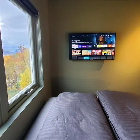 Panoramic Northern Lights On Of Island * Tromsø