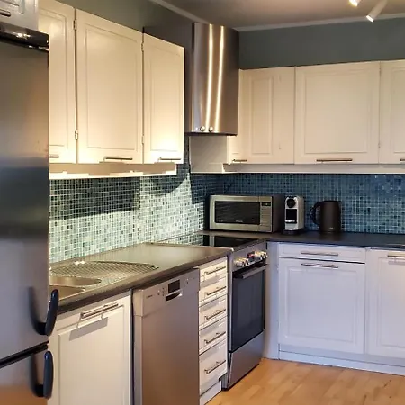 Panoramic Northern Lights On Of Island Tromsø