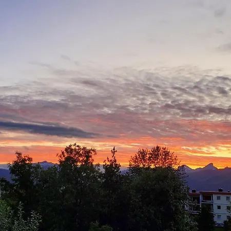 Panoramic Northern Lights On Of Island